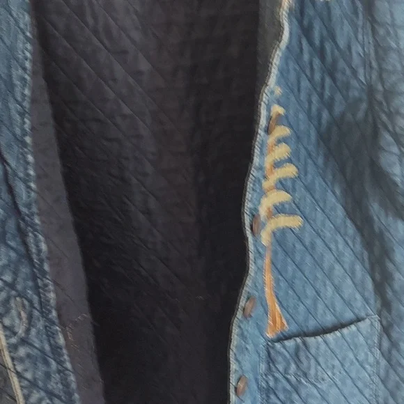 Haiks Denim Jacket Size L Christmas Vintage look. - Picture 10 of 14